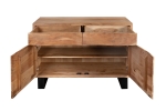 Sideboard Baumkante 120 x 70 cm Akazienholz massiv naturfarben Kyoto I