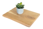 Holzplatte Arya mit echter Baumkante (einseitig), 40 x 30 cm, Akazienholz naturfarben, massiv & lackiert itemprop=