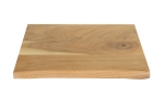 Holzplatte Arya mit echter Baumkante (einseitig), 40 x 30 cm, Akazienholz naturfarben, massiv & lackiert itemprop=