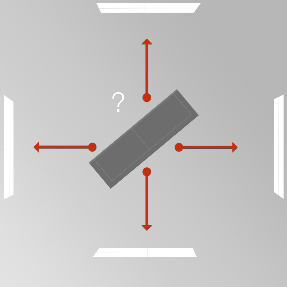 Geeignete Wand für die Front des Surround-Systems finden