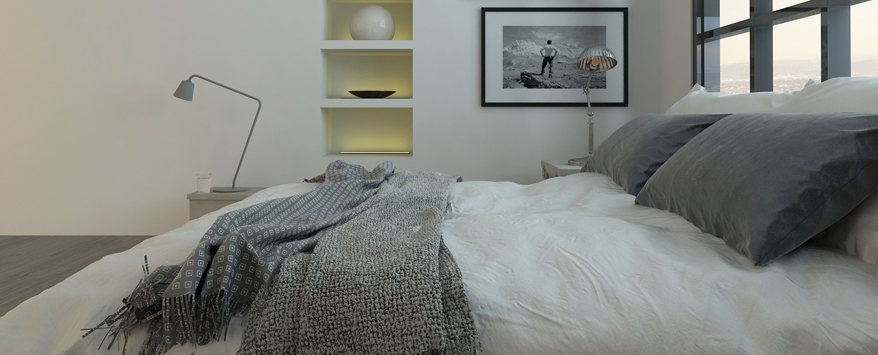 Klare Strukturen, wenig Elektrogeräte und ein ruhiges Umfeld im Schlafzimmer wirken sich positiv aus