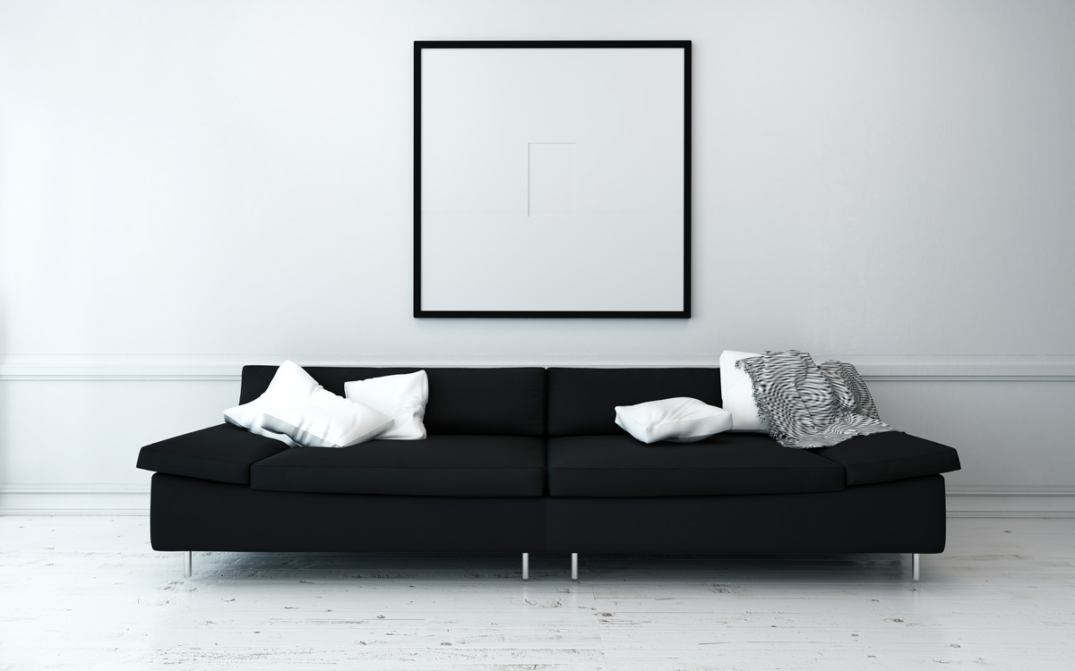 Zeitlos elegant Schlafsofas im Black & White Wohnstil